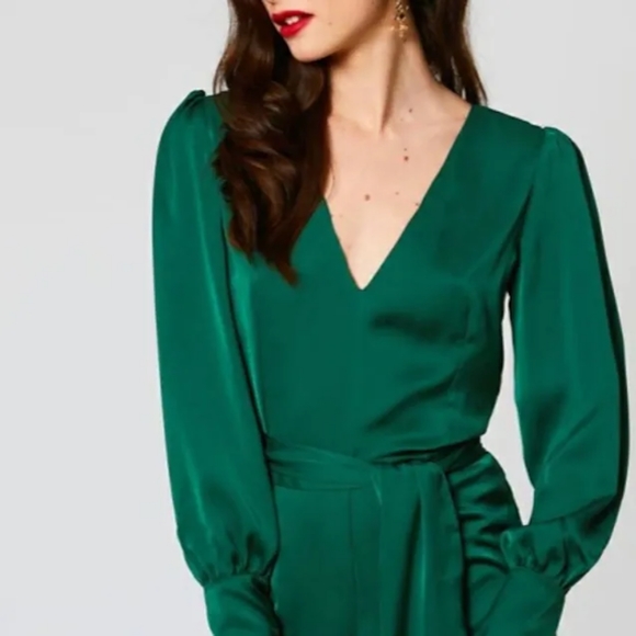 NWT TS Couture Satin Jumpsuit - Picture 2 of 4